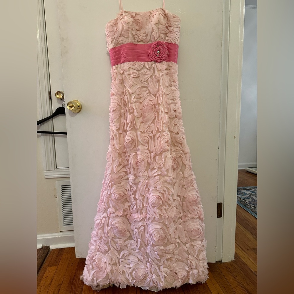 Light pink formal gown. Size 3/4. Worn 3 times.